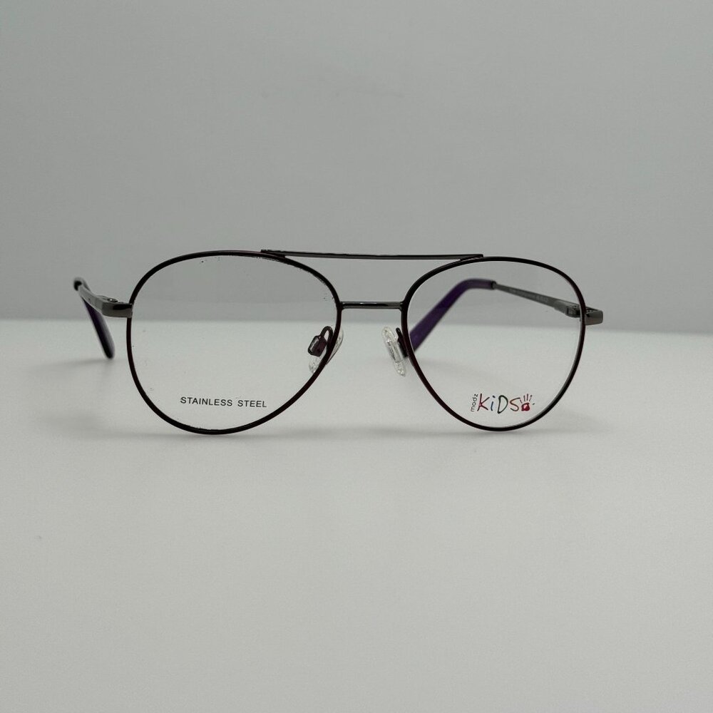 Modz Eyeglasses Eye Glasses Frames Quirky Purple Gunmetal Kids 48-16-125